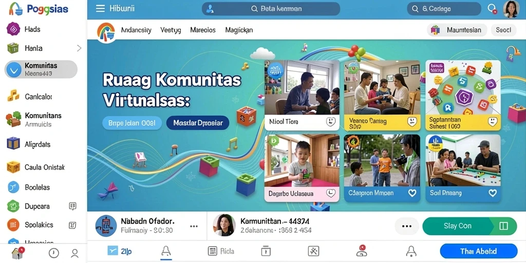 Pemain dapat berinteraksi dengan komunitas secara langsung.
