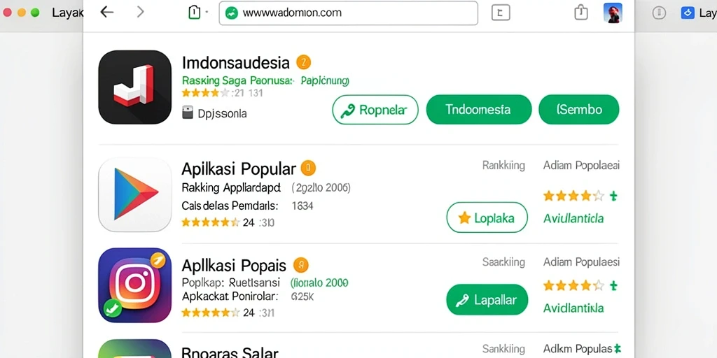 Antarmuka menarik yang memikat setiap pemain.